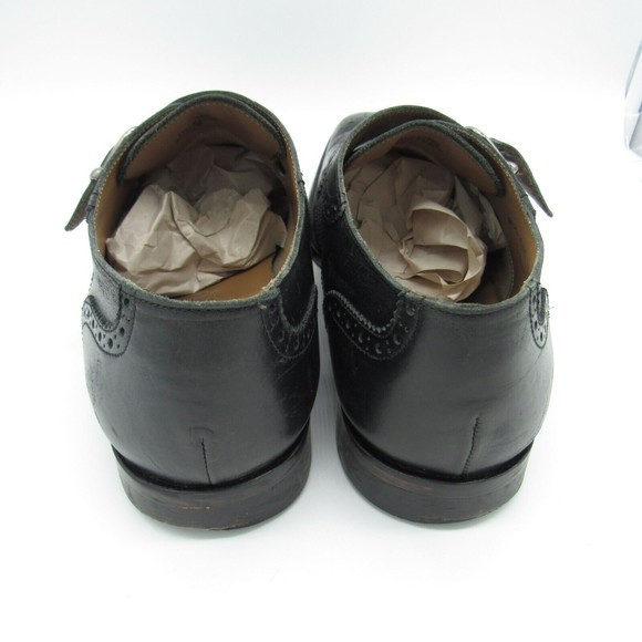 Florsheim Mens Size 10.5 D Sabato 12127 Black Leather Wingtip Monk Strap Shoes main image 8